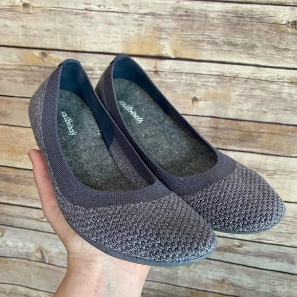 RARE Allbirds Tree Breezer Flats Seashell Gray 6.5 - Picture 2 of 10